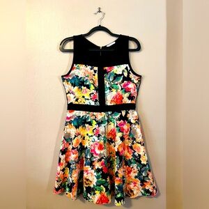 Tea n Rose Sleeveless Floral Dress L
